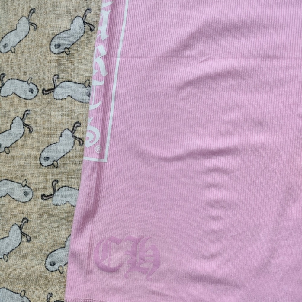 Chrome Hearts Baby Pink Logo Ribbed Tank - Picture 4 of 7
